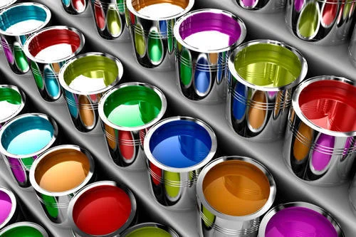 Variety of wall paints in different colors and finishes, enhancing interior decor and adding vibrancy to living spaces